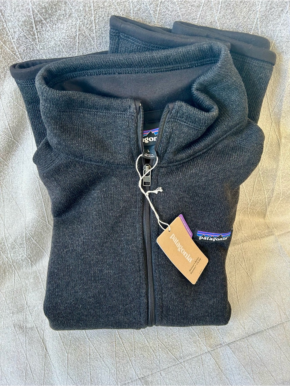 Patagonia Black 1/4 Zip Sweater Jacket slim fit
